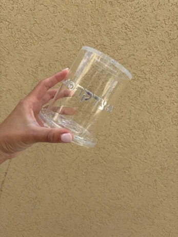 קופת צדקה פרספקס שילוב כסף