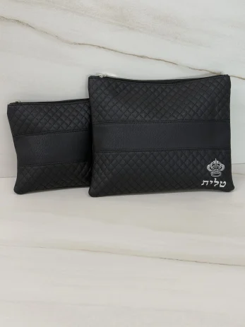 סט טלית תפילין אותיות בולטות ״כתר״