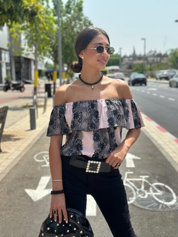 חולצת ריטה\ כתף אחת