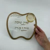 מגשון זכוכית תפוח+קערה