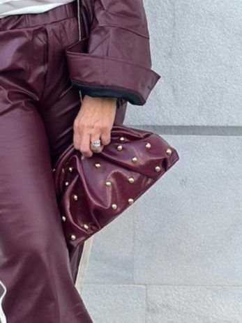 תיק ניטים בורדו