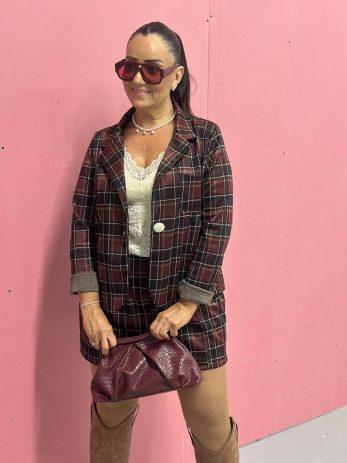 גקט משבצות גרייס