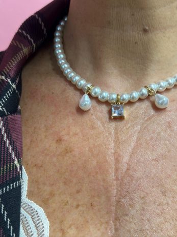 שרשרת פנינים תליונים