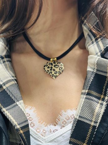 שרשרת לב מנומר