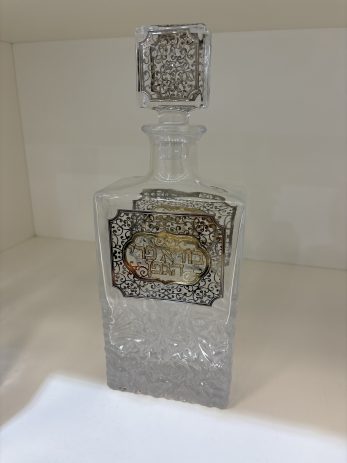 בקבוק קריסטל ליין-פלקטה זהב כסף