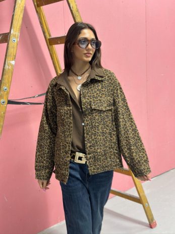 גקט מנומר לוז