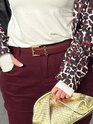 חגורת Y בורדו